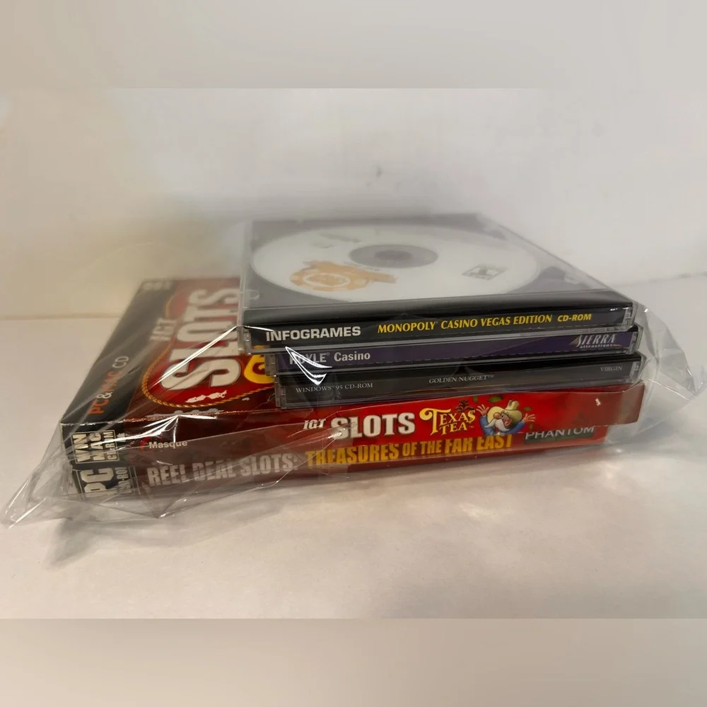 PC Game Casino Lot (5 Games) Including 2007 World Series Of Poker, SLOTS & More